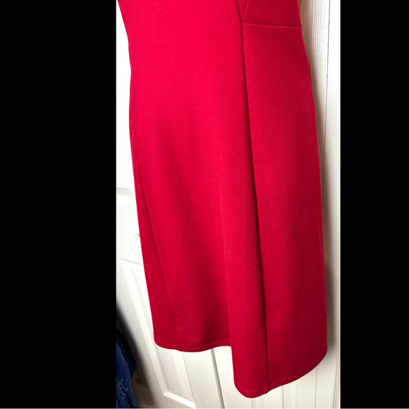 JUDE CONNALLY Stella Shift Sheath Dress Red Ponte Knit Workwear Office Career - Picture 6 of 10